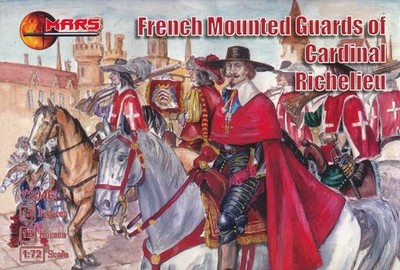 MARS  1:72 SET 72046 17TH CENTURY FRENCH MOUNTED GUARDS OF CARDINAL RICHELIEU