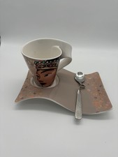 Villeroy & Boch New Wave Sammler Tasse + Untertasse + Löffel Sehr Guter Zustand