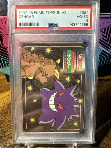 1997 Pokémon Japanese Topsun VS #094 Gengar PSA 4