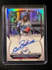 Mairoshendrick Martinus 2023 Bowman Chrome 1st AUTO Refractor /499 LA Dodgers