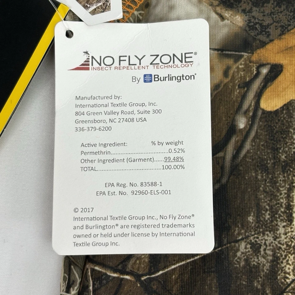 Real Tree Performance No Fly Zone Insect Repellent Technology Long Sleeve Mens M - Image 4 of 4