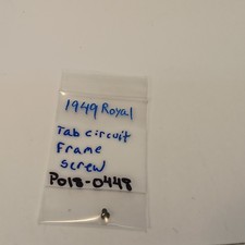 Royal Quiet De Luxe Typewriter Tab Circuit Frame Screw 1949 FREE SHIPPING thumbnail