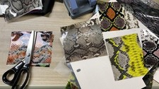 Animal Skin Printed Transparent Vinyl for Multi-Purpose DIY USA Seller