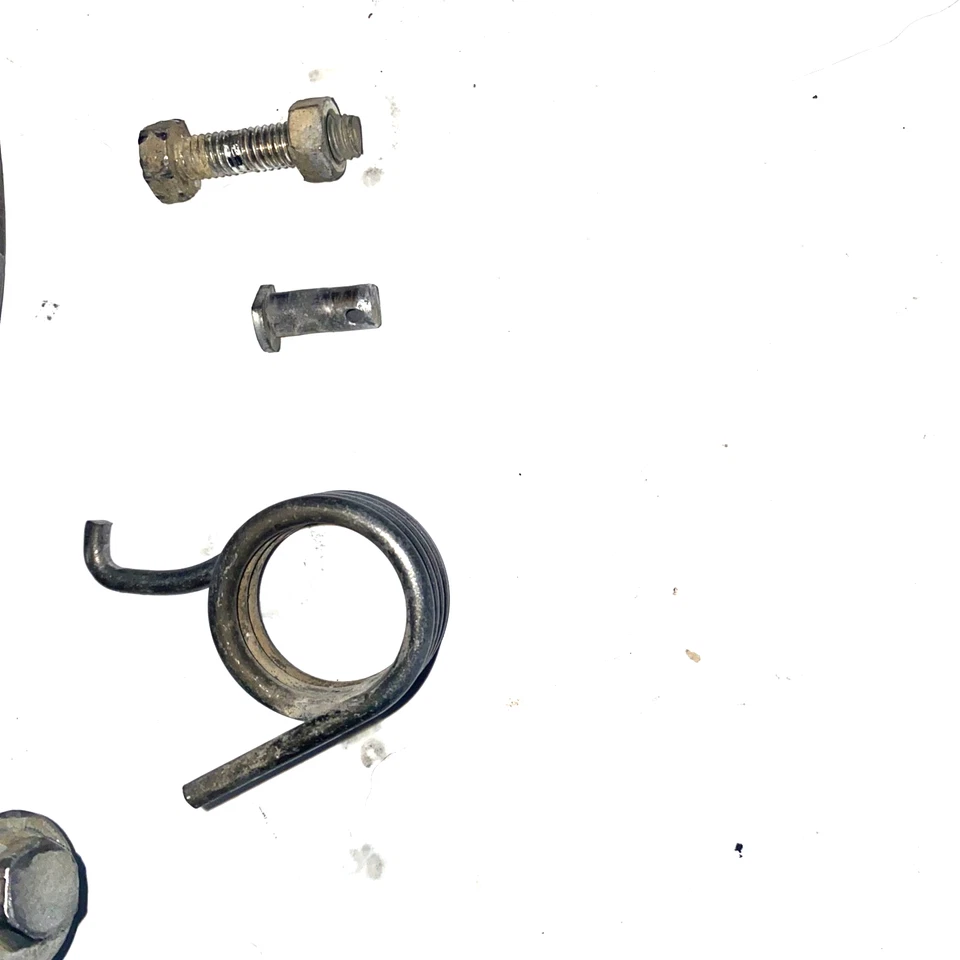 1983 honda cr80 rear brake pedal lever W/BOLT NUT PIN SPRING VTG OEM 82 83 CR80R - Image 2 of 4