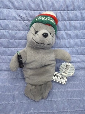 Vintage 1997 | Coca-Cola Seal Bean Bag | Winter | Christmas | Ski Cap