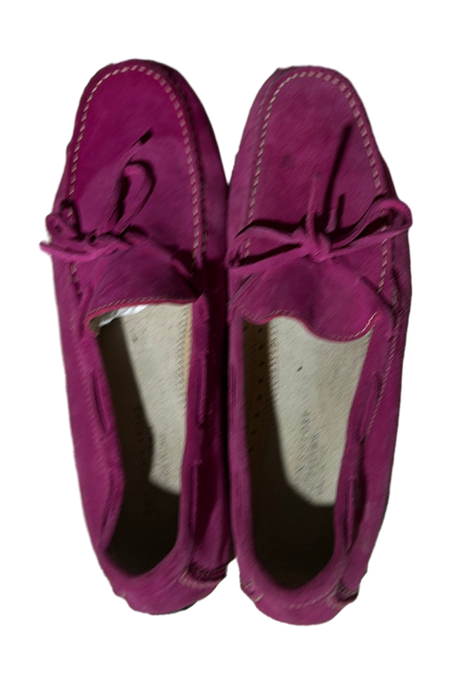 The Men's Store Bloomingdale's Italian Suede Men's Bow Loafers Size 10 Pink