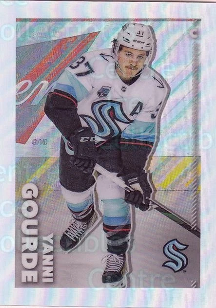 2022-23 Topps Chrome Stickers Refractor #418 Yanni Gourde