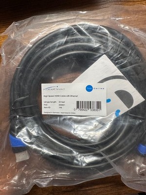 KabelDirekt High Speed HDMI Cable with Ethernet 20 ff. 4K Cable