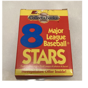 Line Drive Collect-A-Books 8 MLB Stars 1991 Baseball Box Sweepstakes Offer