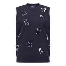 Genuine PEARLY GATES GOLF Womens Boucle Alphabet Sleeveless Knit