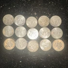 1964  (90% SILVER)  KENNEDY HALF DOLLARS - LOT OF 15 COINS