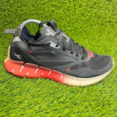 Reebok Zig Kinetica Horizon Womens Size 8.5 Black Red Running Shoes Sneakers