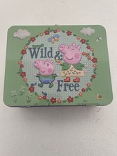 Peppa Pig Metal Lunchbox. Storage Container. Snack Box