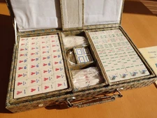 Mahjong tiles Bamboo material unused carved set, white only, used for storage yy