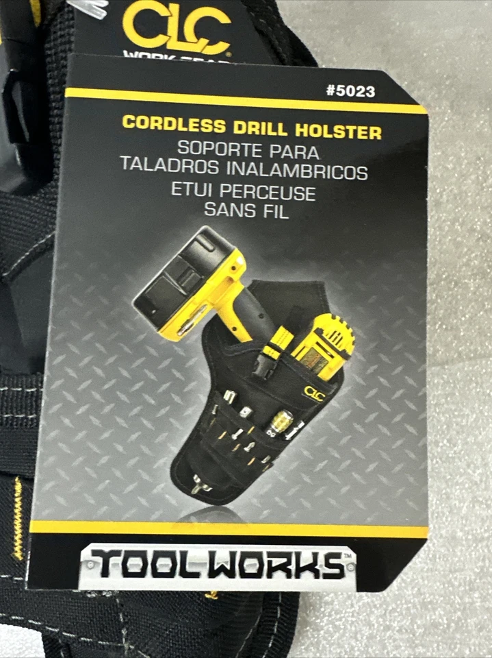 CLC Tool Works Cordless Drill Holster Tool Belt Pouch Holder 5023 - Image 2 of 4
