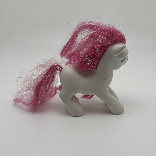 My Little Pony G3 Blossomforth 2004 Blue Flowers Mark With Pink Tinsel Hair …10 - Picture 8 of 24