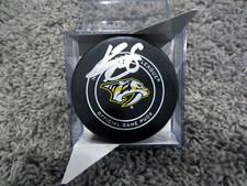 KYLE TURRIS Nashville Predators SIGNED Autographed Official Game Puck COA 