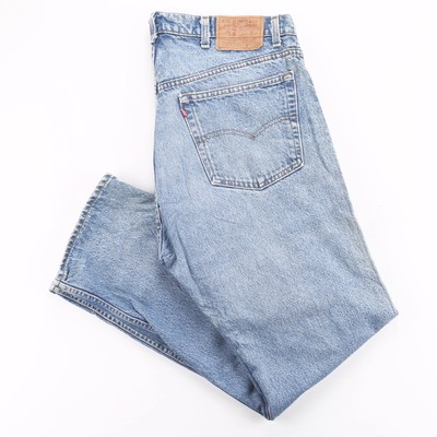 Vintage LEVI'S 505 0216 Blue Denim Regular Straight Jeans Mens W40 L32 |  eBay