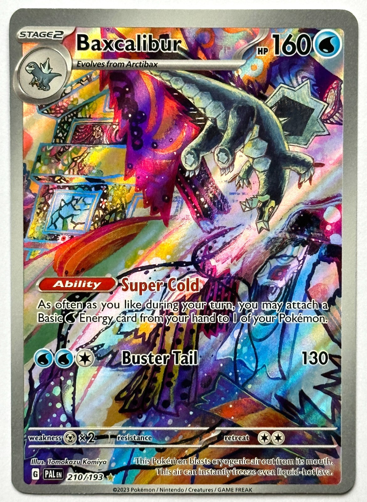 Baxcalibur 210/193 - Pokemon TCG - Sv02: Paldea Evolved - Illustration Rare Holo