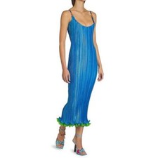 VERSACE STARFISH STRAP PLISSE MIDI DRESS SZ IT 38 SOLD OUT!!