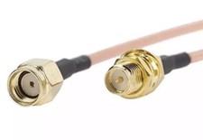 5 Feet RG316 RP-SMA Female to RP-SMA Male bulkhead cable pigtail for FPV Wifi US