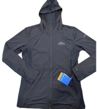 Columbia black Trail Crush Hoodie Long Sleeves Full Zipper Woman s Sz L Rocky Mo