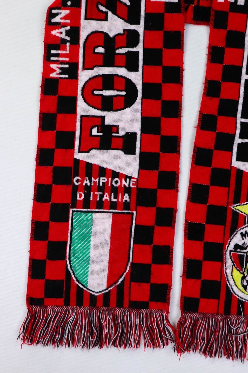 90s Vintage Forza Milan Campione Red Multicolor Soccer Football