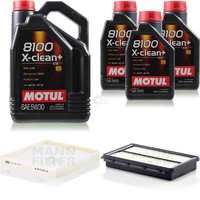 Motul 8 L 5W-30 MOTOR-ÖL+MANN-FILTER FüR KIA Sorento III UM 2.2 Crdi 4WD