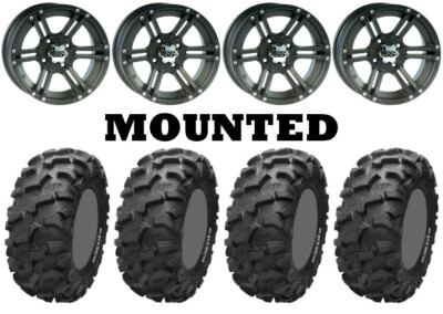 Kit 4 ITP Blackwater Evolution 28x9-14/28x11-14 on ITP SS212 Matte Black CAN
