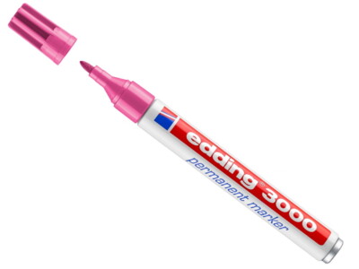 10 Edding 3000 Rosa Permanentmarker Wasserfest marker 1,5 - 3 mm