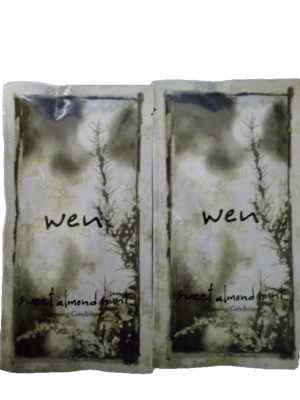 Wen Sweet Almond Mint Cleansing Conditioner 2 Oz Travel Packs-Chaz Dean set of 3
