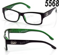 Mens Womens Square Wrap Clear Lens Eye Glasses Fashion Designer Frame Optical RX