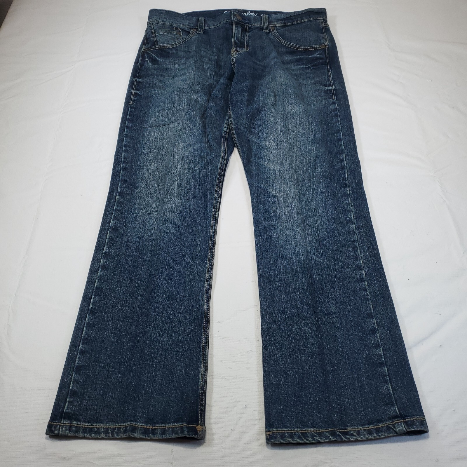 Wrangler Retro Men's Jeans 33x30 Blue Slim Boot Denim… Gem