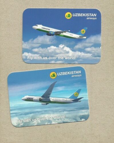 UZBEKISTAN AIRWAYS 2015 CREDIT CARD SIZE POCKET CALENDAR CARDS