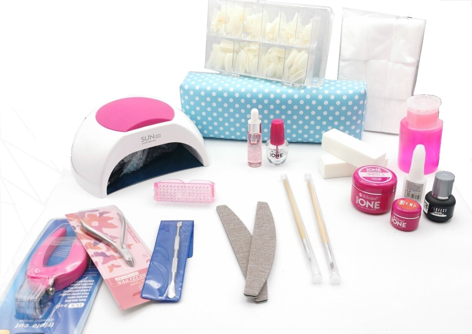 Kit Ricostruzione Unghie Gel Completo | Nail Art Professional Tips UV
