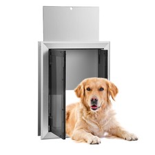 16'' x 21'' Extra Large Dog Door Double Panels Automatic Close Up to 120LBS