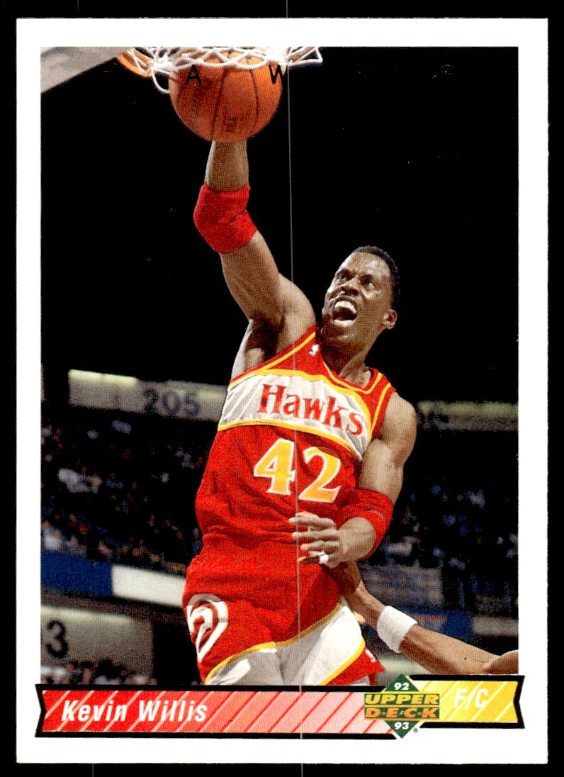 1992-93 Upper Deck Basketball Card Kevin Willis Atlanta Hawks #144