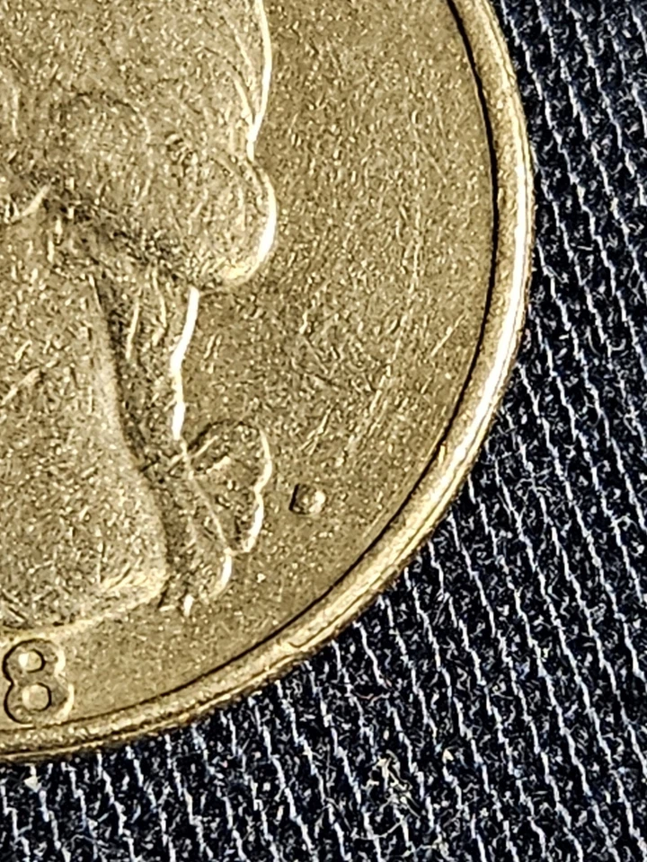 1978 D Quarter Rare Errors Filled In Letter "A" And Filled In Mint Mark, (VF) - Image 2 of 4