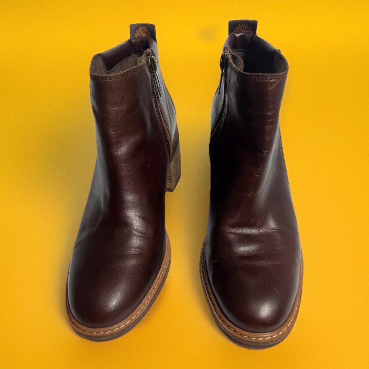 TIMBERLAND SIENNA HIGH SHOOTIE- RUST FULL GRAIN -WOMEN SIZE (ANKLE BOOTS)