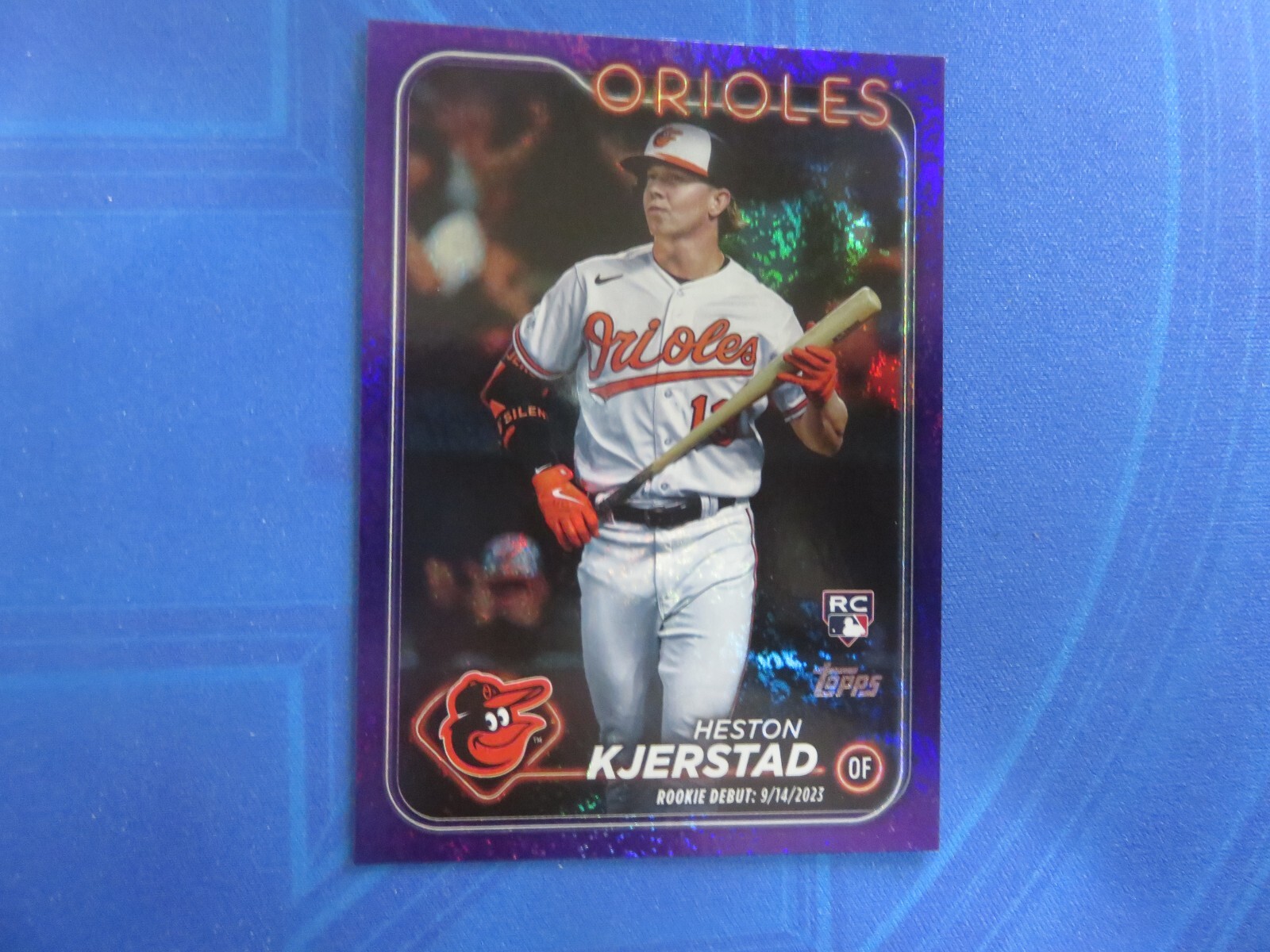 2024 Topps Update HESTON KJERSTAD PURPLE Foil Parallel Orioles 349/799 #US86 RC