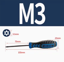 Torx Screwdriver Security Torx Hex Spanner Bits L-Type & T-Type M3 M4 M5 M6 M8