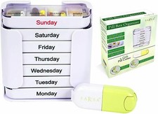 Pill Organizer Plastic Container with 7 Days day/night Weekly Storage