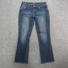 Maurices Jeans Women's 5/6 Blue Dark Wash Boot Cut Jeans