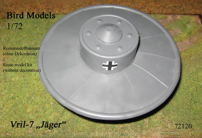Vril-7 fighter flying disc 1/72 bird models resin kit / resin kit