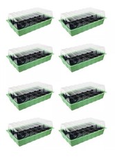 Lot de 8 mini serre avec plateau amovible pour réussir semis et boutures.
