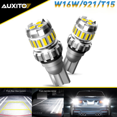#ad 921 912 T15 LED Backup Reverse Light Bulbs 6500K Xenon Super White FreeReturn 2x $10.06