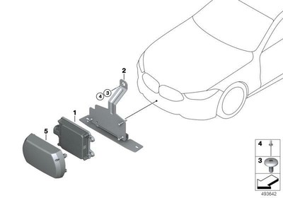 Neu Orginal BMW Montieren Sie die Frontradarsensor 66316878323  