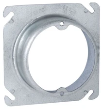 RACO 758, Electrical Square Outlet Box Cover, 4" Square, Raised, 1-1/4", 1 PC