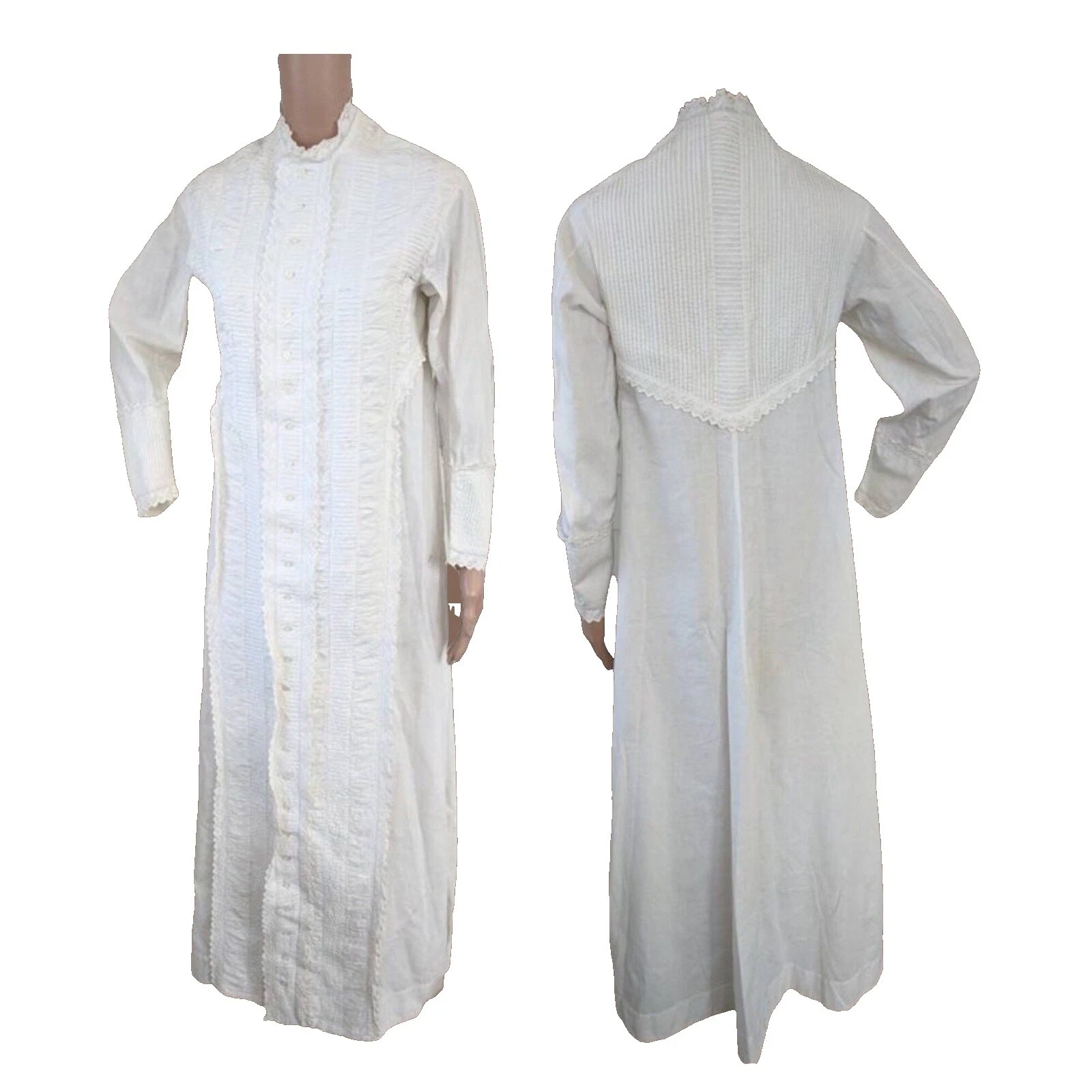 Vestidos Vintage Eduardiano Blanco Pre 1920