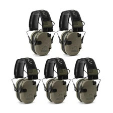 Walker's Razor Slim Electronic Shooting Muffs 5-Pack, Flat Dark Earth FDE